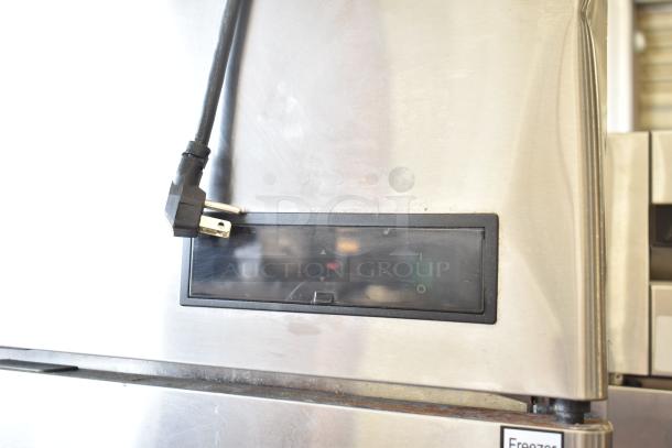 Atosa Commercial 2 Half Size Reach In Cooler, stainless steel, temperature control panel, commercial casters, 115V.