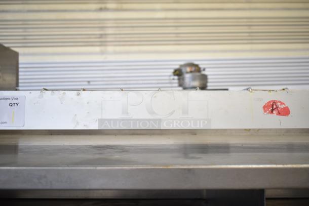 Hatco Ultra Glo Commercial Heat Strip, shows moderate wear, label with "QTY" sticker visible, sturdy metal construction.