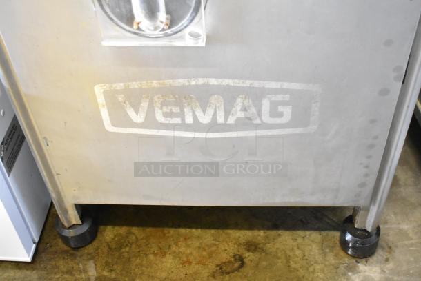 Vemag Commercial Vacuum Stuffer, Model PC 878, with control panel. Operates at 208/240 volts. Vemag logo visible.