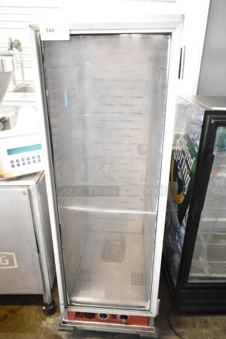 Avantco Commercial Heated Holding Cabinet, 115V, 1 Phase, on casters. Stainless steel, excellent condition, item tag 144.