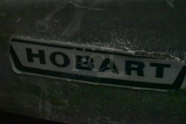 Hobart Commercial Countertop Meat Slicer, 115 Volts, 1 Phase. Brand label visible, indicating 'Hobart'.