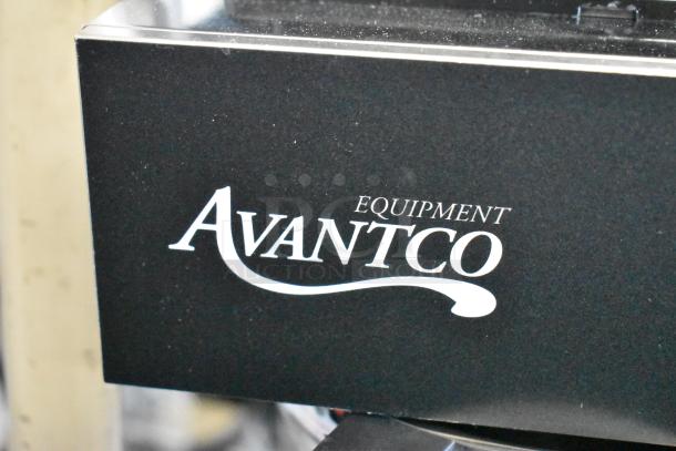 Brand new Avantco 177CMA1B automatic coffee maker, scratch and dent, with lower decanter warmer. 120 volts, 1 phase.