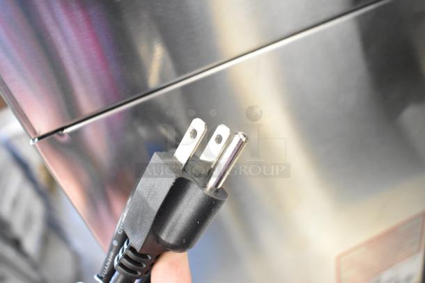 Avantco CMA1L2U automatic coffee maker, scratch and dent, 3 decanter warmers, 120V, 1 phase power plug shown.