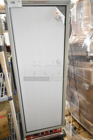 2025 Avantco 177HPI1836 heated holding/proofing cabinet, clear door, commercial casters, new, scratch and dent condition.