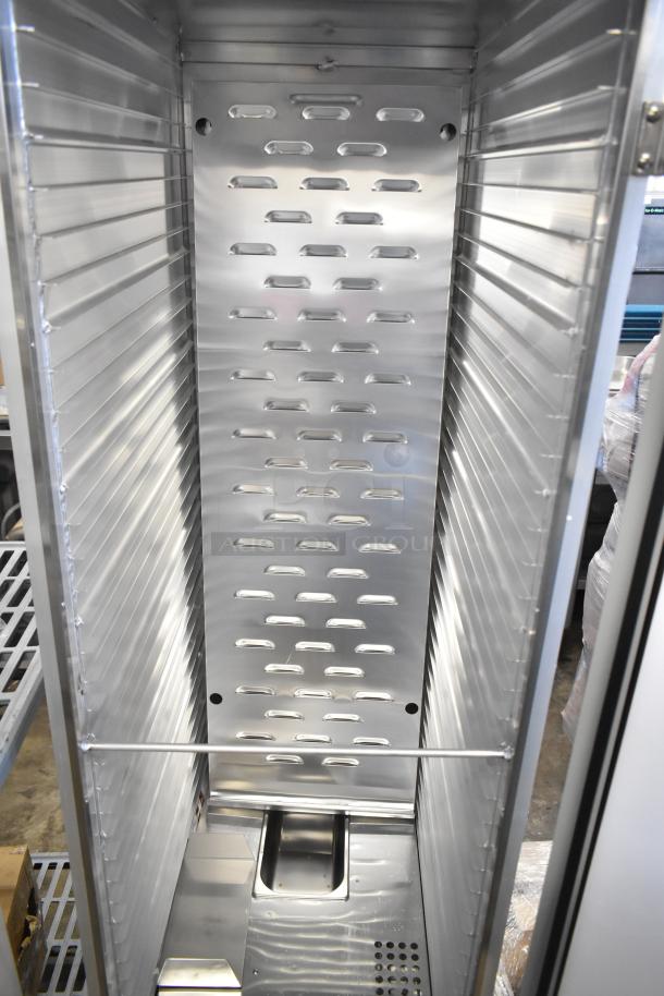 Avantco 177HPI1836 insulated heated holding cabinet, clear door, commercial casters, brand new, 115 volts, 1 phase.