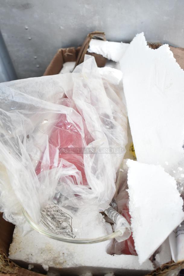 4 brand new scratch and dent items, including Kichler S155747 CH, Srenta 2087, HNC324-XD/2.8, in original packaging.