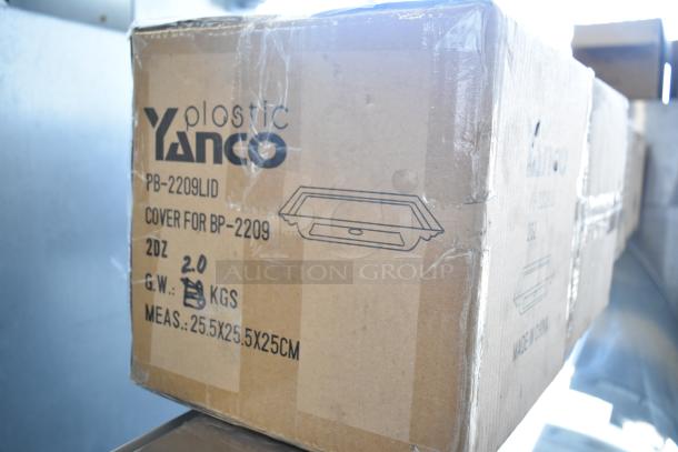 6 brand new boxes of Yanco PB-2209LID covers for BP-2209, each containing 24 pieces.