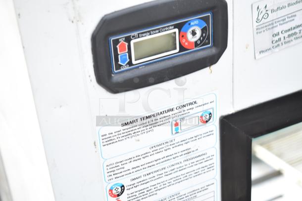 2016 Torrey TEM150+ deli display case control panel, showing smart temperature settings and energy saver controls.