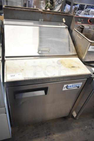 2024 Avantco 178APT27HC Commercial Sandwich Salad Prep Table Bain Marie Mega Top on Commercial Casters. 115 Volts, 1 Phase. Tested and Powers On But Does Not Get Cold