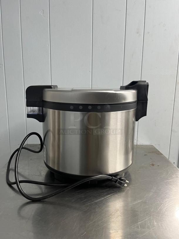 Brand new Cookrite SRC-60H rice cooker/warmer, stainless steel finish, includes rice paddle holder, 120V.