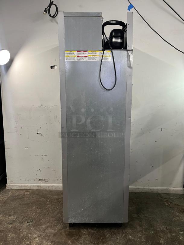 ATOSA MSF8307GR 60" double door prep table, visible side with attached power cord, used condition.
