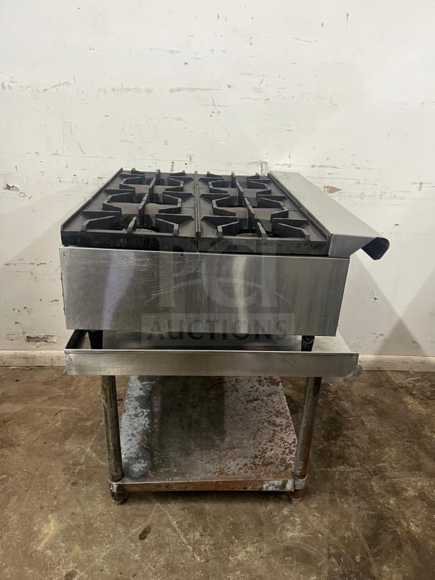 AMERICAN RANGE ARHP-36-6 heavy duty thermostatic griddle, 3/4" thick hot plate, 36" wide, 6 burners, used condition.