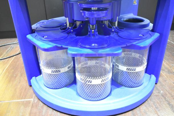 Elma Elmasolvex RM watch cleaning machine with four jars, 115-120V, 1 phase, excellent condition, visible mesh baskets.