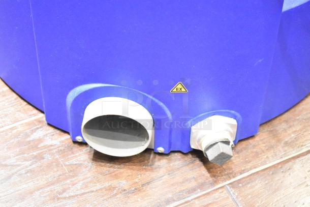 Elma Elmasolvex RM Automatic 4 Jar Cleaning Machine, 115-120V, 1 Phase, close-up of the base with EX marking.