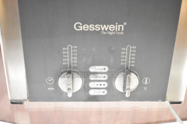 Gesswein Elmasonic S30H Ultrasonic Jewelry Cleaner, dual dial controls, 115-120V, 1 phase, features sweep and degas.