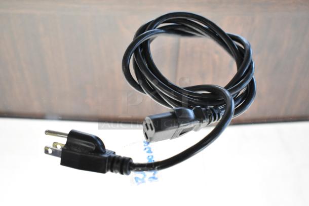 Coiled black power cord for Gesswein Elmasonic Easy 30H Ultrasonic Jewelry Cleaner, showing standard plug and connector.