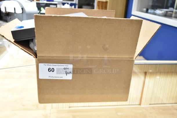 Cardboard box containing 14 assorted items, including frames. Auction lot number 60. Buy 1, get 14 times your bid.