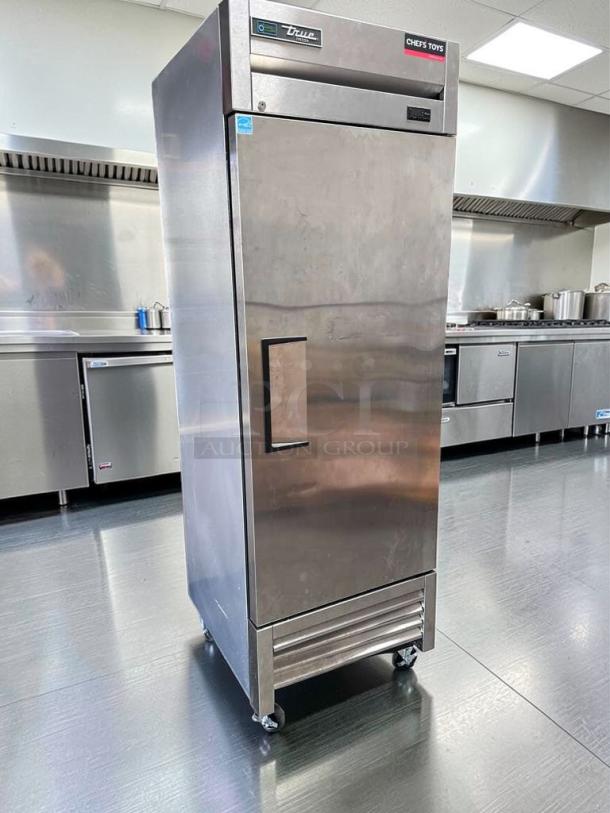 Flawless True T-23F-HC 23 Cu. Ft. reach-in freezer, stainless steel, 115V, commercial grade, fully tested, True Manufacturing.