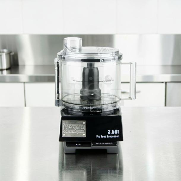 Pristine Waring Commercial WFP14S food processor, 3.5 Qt bowl, 120V, heavy-duty, fully tested, pristine condition, WAR-M-FP-0811.