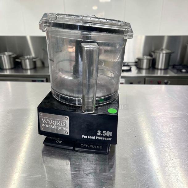 Pristine Waring WFP14S Commercial Food Processor, 3.5 Qt, 120V, heavy-duty, fully tested, excellent condition.