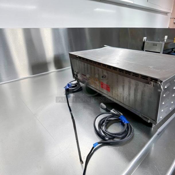 Superior condition Equipex PZ-4302D Sodir countertop pizza deck oven, 208–240V, commercial electric oven, fully operational.