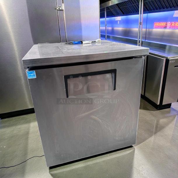 Exceptional condition True TUC-27F-HC-LP stainless steel undercounter freezer, 27-inch, fully tested, 115V.