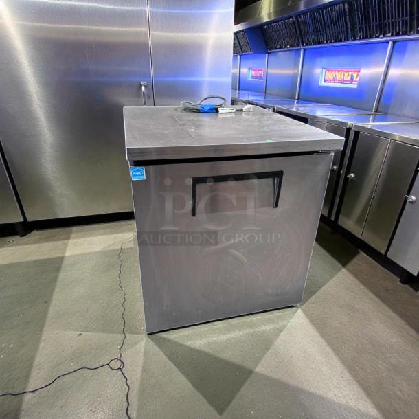 Exceptional condition True TUC-27F-HC-LP commercial undercounter freezer; 27-inch, stainless steel, fully tested, operational.