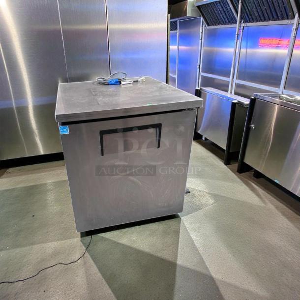 Exceptional Condition True TUC-27F-HC-LP stainless steel undercounter freezer, 27", fully tested, operational, 115V.