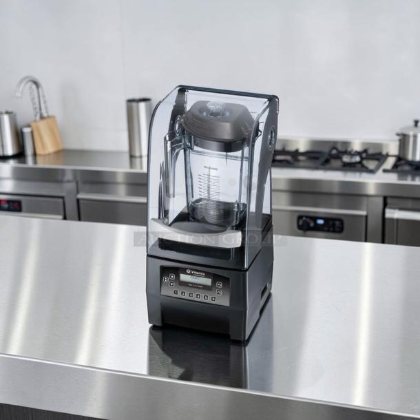 Vitamix The Quiet One blender, model VM0145, with sound enclosure, 34 programs, in top-tier condition, 120V.