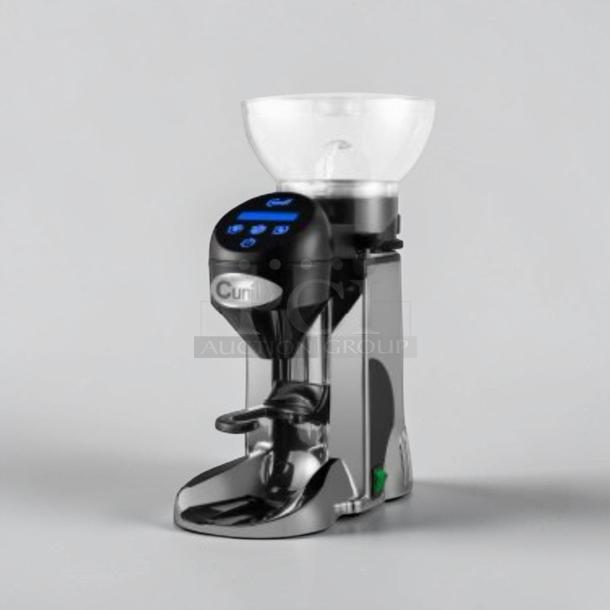 Cunill Tranquilo-Tron commercial espresso grinder, silent system, digital control, excellent condition, model CUN-S-GRIND-0817.