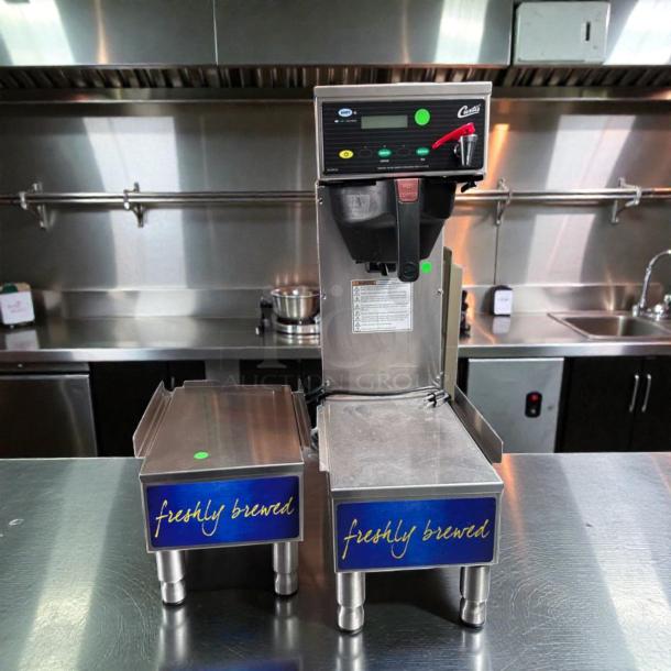 Wilbur Curtis CBP coffee and tea brewer, dual beverage system, in superior condition, 120V, fully tested and operational.