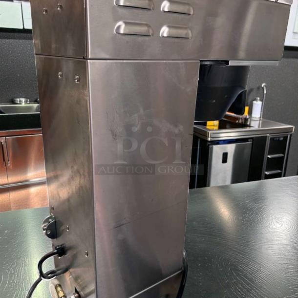 Wilbur Curtis CBP Low Profile Combo Coffee & Tea Brewer, stainless steel, superior condition, 120V, fully operational.