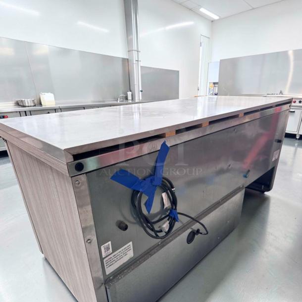 True TUC-72-HC ADA undercounter refrigerator, 72" stainless steel, 3 doors, commercial use, excellent condition, fully tested.