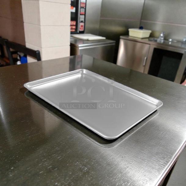 Winco ALXP-1826 full-size sheet pan, 26"x18", 18-gauge aluminum, commercial quality, outstanding condition, single tray shown.
