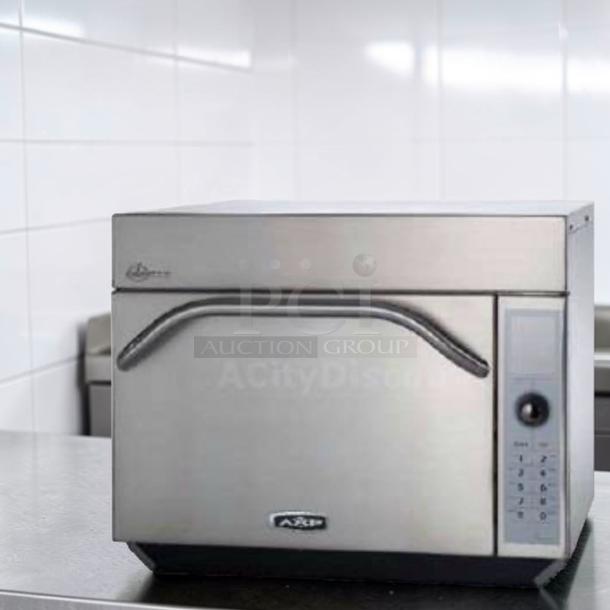 Amana AXP20 high-speed microwave convection oven, 1.38 Cu. Ft, commercial grade, elite condition, fully tested.