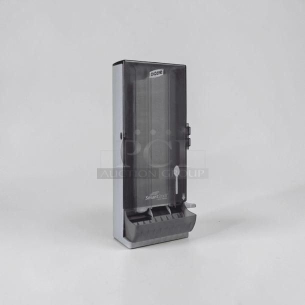 Dixie SmartStock SSSD120 Spoon Dispenser, holds 120 utensils, smoke finish, outstanding condition, new, commercial countertop use.