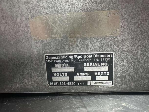 General CSM-72AA commercial food processor in excellent condition, 115V, tested and operational, label details visible.