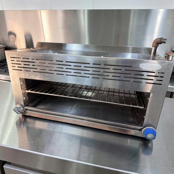 Atosa ATCM-36 CookRite 36" Gas Cheesemelter, stainless steel, dual infrared burners, excellent condition, fully tested.