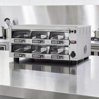 Carter-Hoffmann M212S-2T modular holding cabinet in exceptional condition, stainless steel, 26" heated system with USB port.