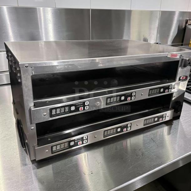 Carter-Hoffmann M212S-2T modular holding cabinet in exceptional condition. 26" stainless steel, USB port, fully tested.