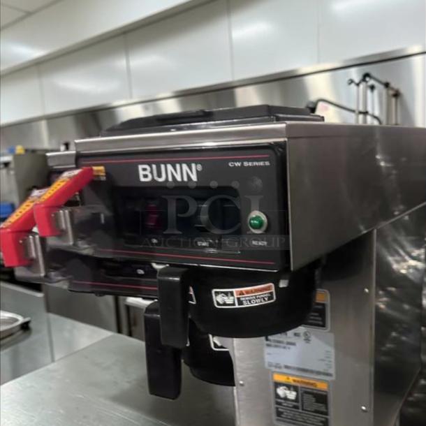 Bunn CWTF15-APS Automatic Airpot Coffee Brewer, 120V, hot water faucet, excellent condition, fully tested, commercial use.