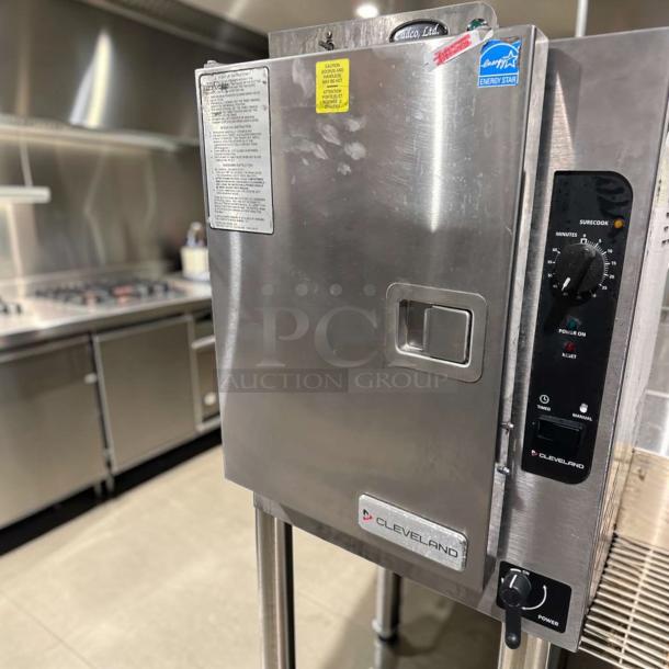 Cleveland 22CET6.1 SteamChef convection steamer, stainless steel, SureCook controls, ENERGY STAR®, excellent condition.