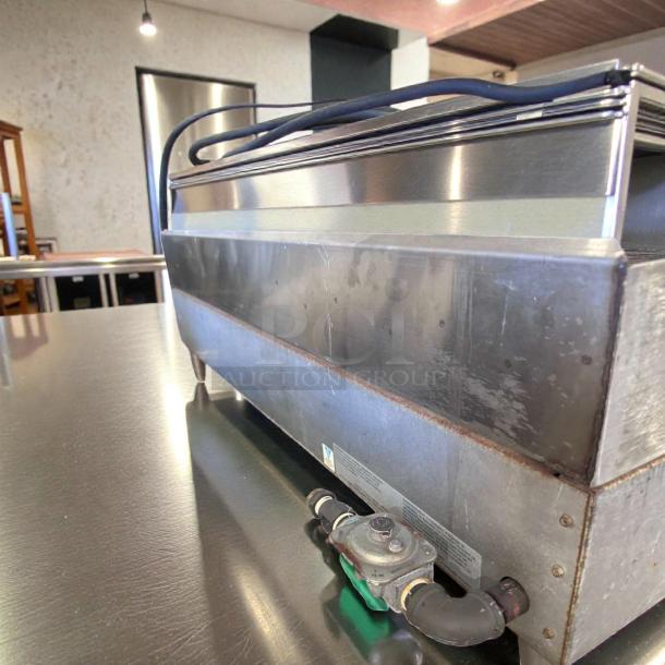 Star Ultra-Max 8148RCBB Charbroiler, 48" stainless steel, radiant gas, excellent condition, tested, commercial use.