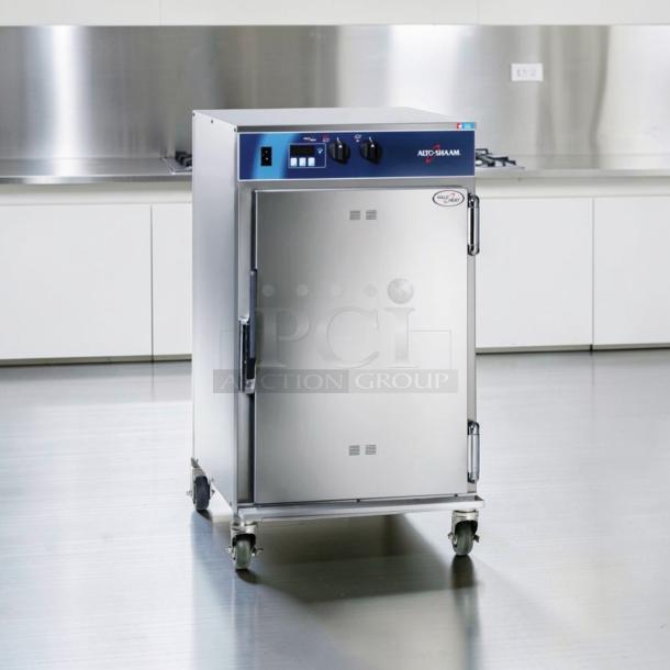 Alto-Shaam 1000-TH-II Cook & Hold Oven, stainless steel, classic controls, 120V, on wheels, superior condition.