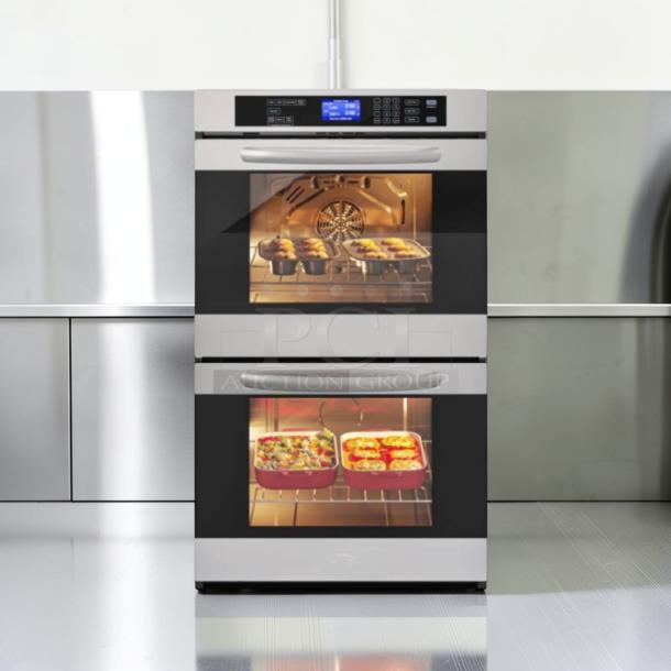 Brand new KoolMore KM-WO30D-SS 30″ electric double wall oven, scratch & dent, stainless steel, digital display.