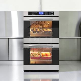 Brand new KoolMore KM-WO30D-SS 30″ electric double wall oven, scratch & dent, stainless steel, digital display.