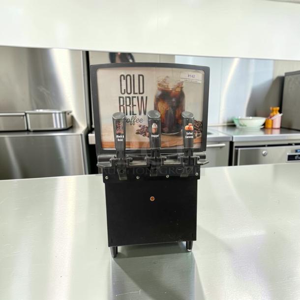 Commercial Cold Brew Dispenser, model CBR-L-DSP-0056, in outstanding condition, 120V, multi-valve, tested and working.