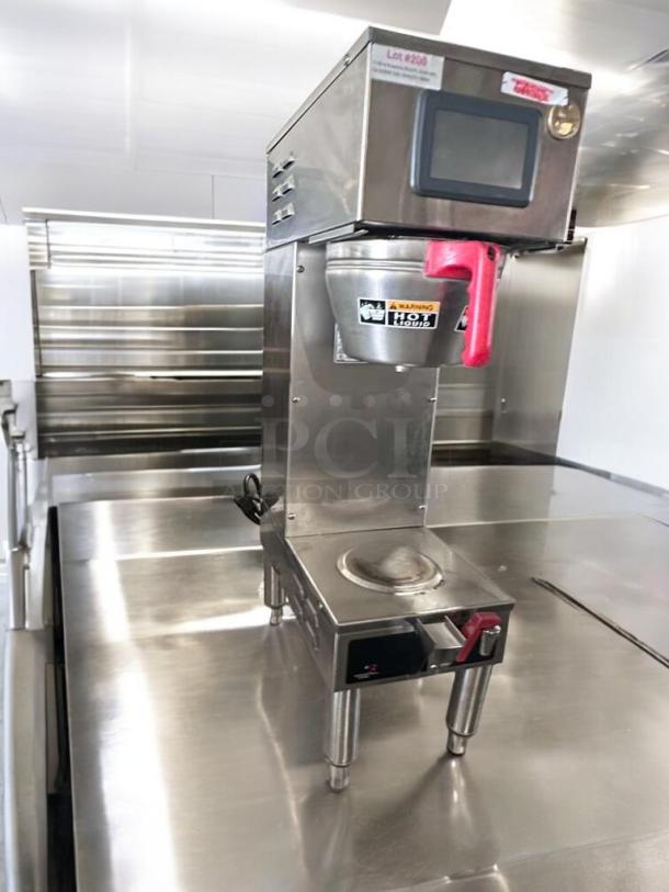 Immaculate Curtis Coffee Brewer by Wilbur Curtis, stainless steel, UL listed, fully tested and operational, Model CUR-L-BEV-0356.