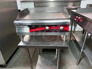Avantco 177EG24N commercial electric griddle, 24-inch, stainless steel, outstanding condition, ETL listed, fully tested.