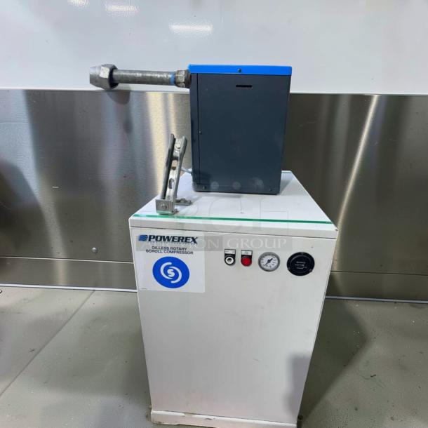 Powerex oil-less scroll air compressor with SPX Hankison air dryer, model HPR5-10, 115V, superior condition, fully tested.